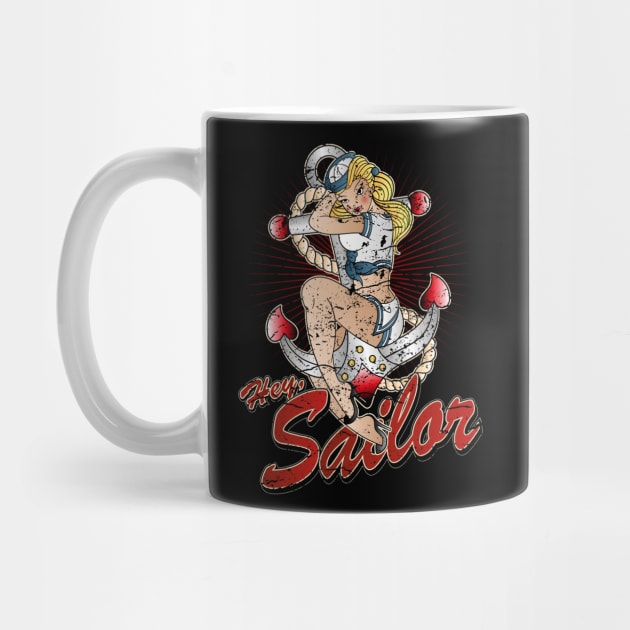 Hey Sailor Vintage Pin up by RockabillyM